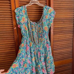 Floral Off-Shoulder Dress Plus Size